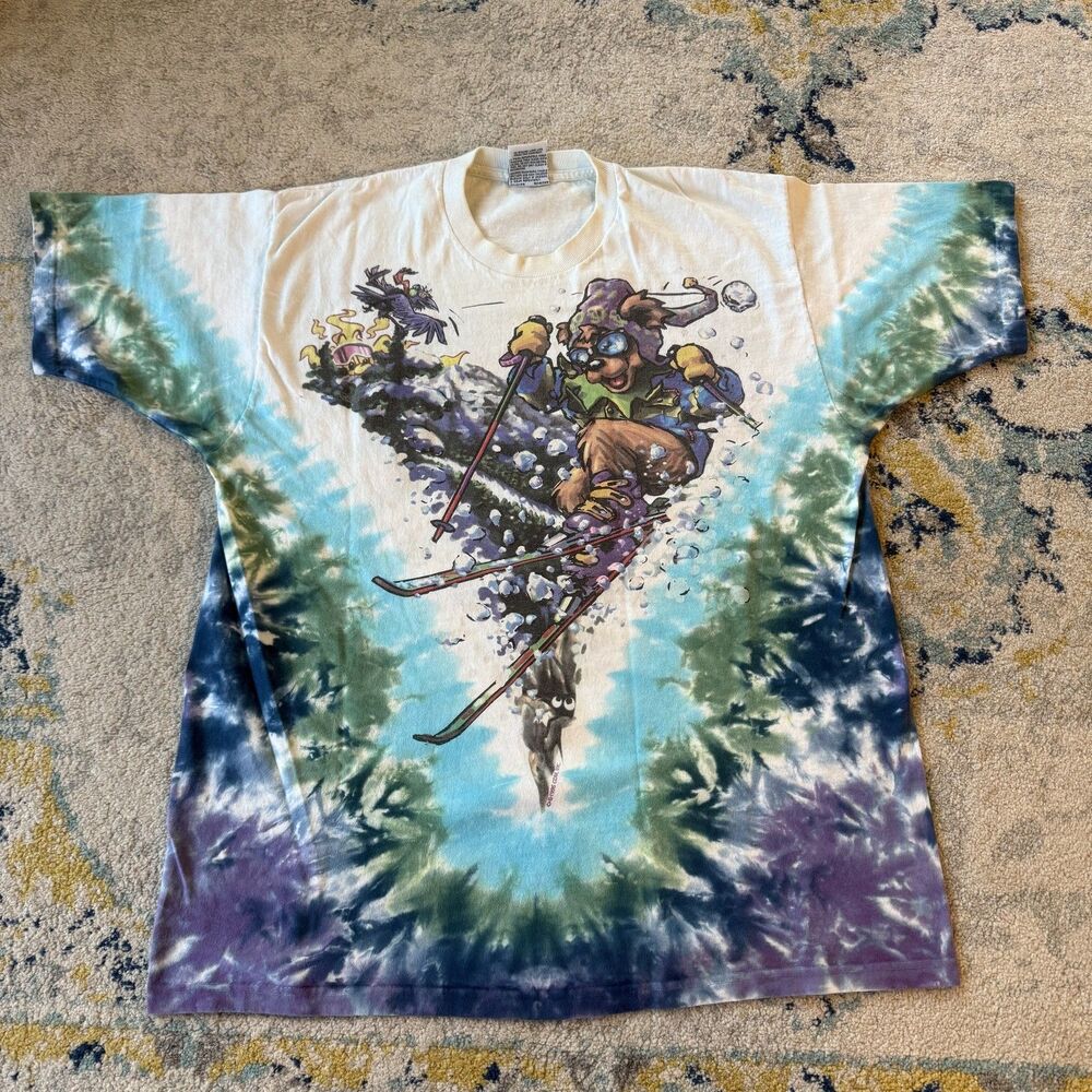 Vintage Grateful Dead Ski Dead Liquid Blue Tee